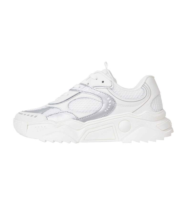 Tommy Jeans Zapatillas de Piel Chunky Runner blanco