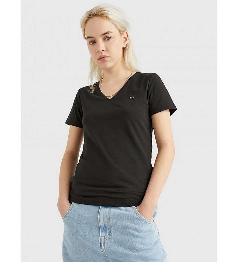 Tommy Jeans Camiseta TJW Skinny Negro