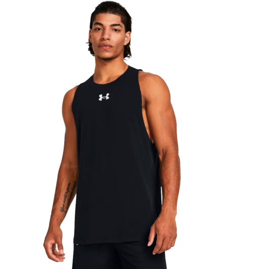 Top Under Armour Zone Cotton Tank Black