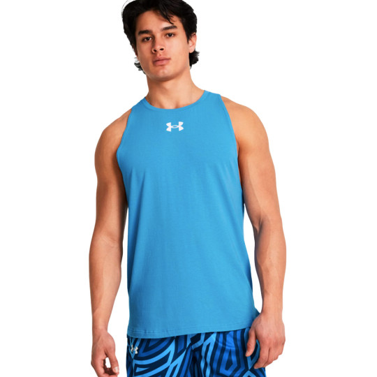 Top Under Armour Baseline Cotton Tank Viral Blue