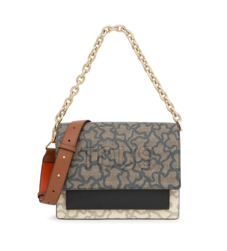 TOUS Bandolera M.audree Chain K Icon Beige-Ne gris