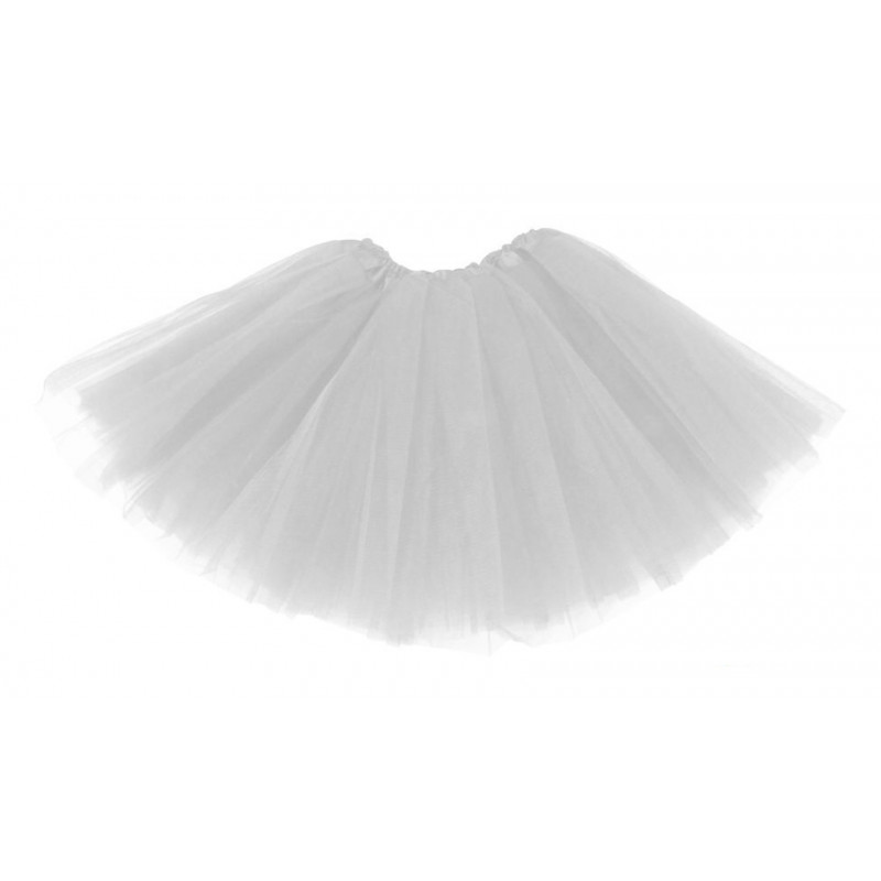 Tutú para adulto, blanco - Falda de Tul 40cm-2A4-000-30095