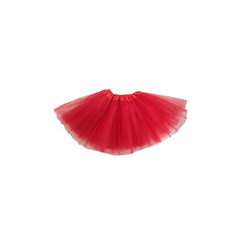 Tutú para adulto, rojo - Falda de Tul 40cm-2A4-000-T18141