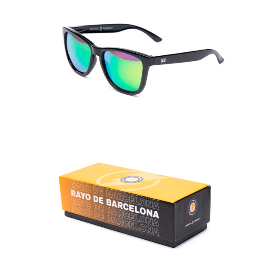 Unbranded Gafas de Sol Rayo de Barcelona Black-Yellow