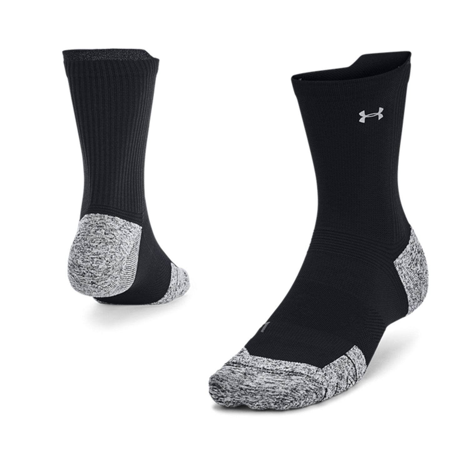 Under Armour ArmourDry Run Cushion Calcetines Black/Reflective