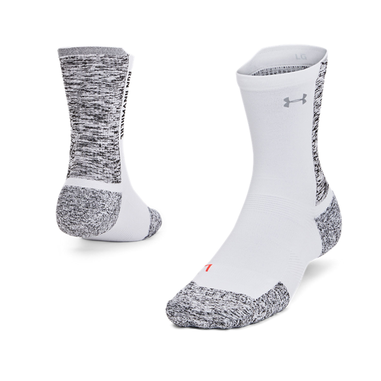 Under Armour ArmourDry Run Cushion Calcetines White/Black/Reflective
