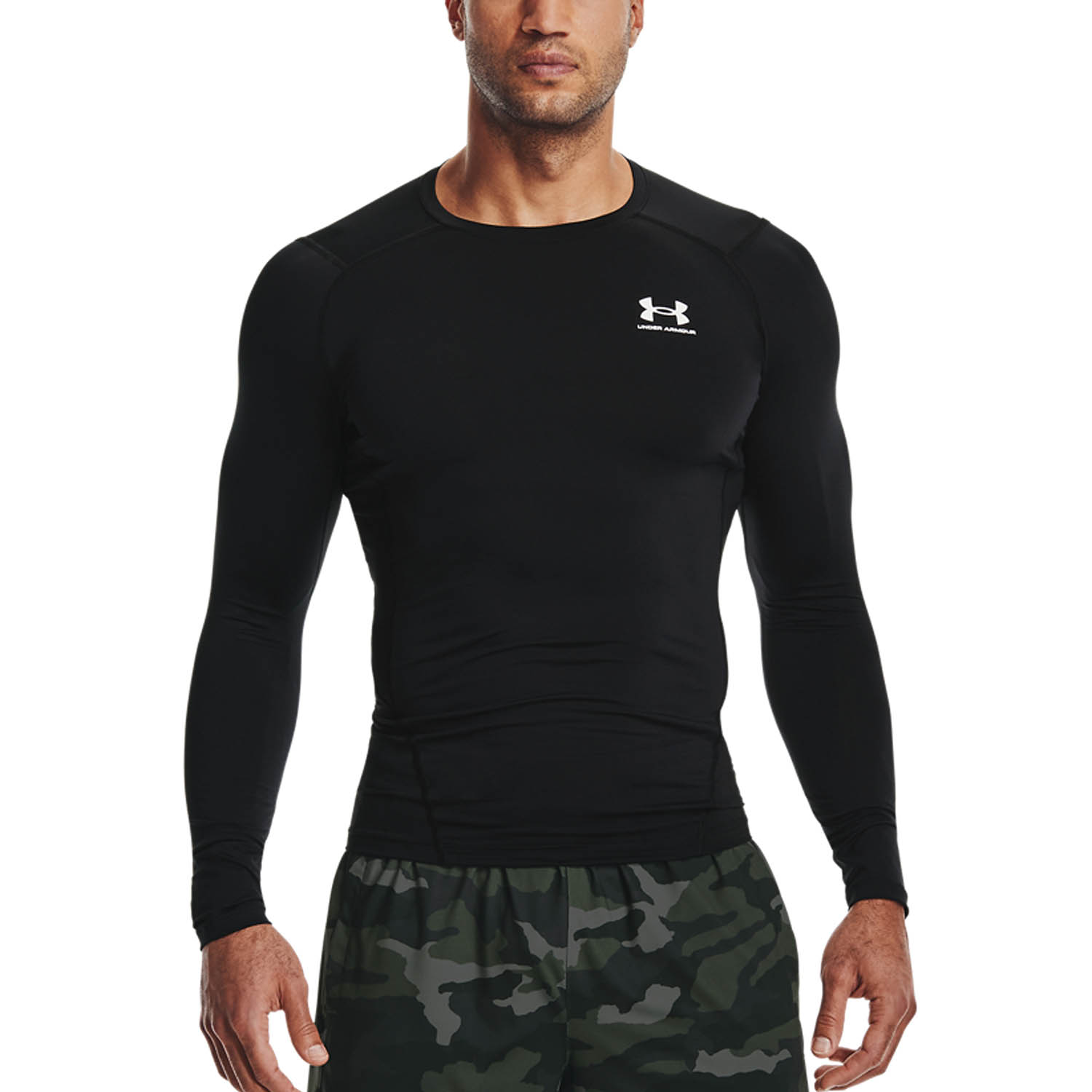 Under Armour HeatGear Compression Camisa Black/White