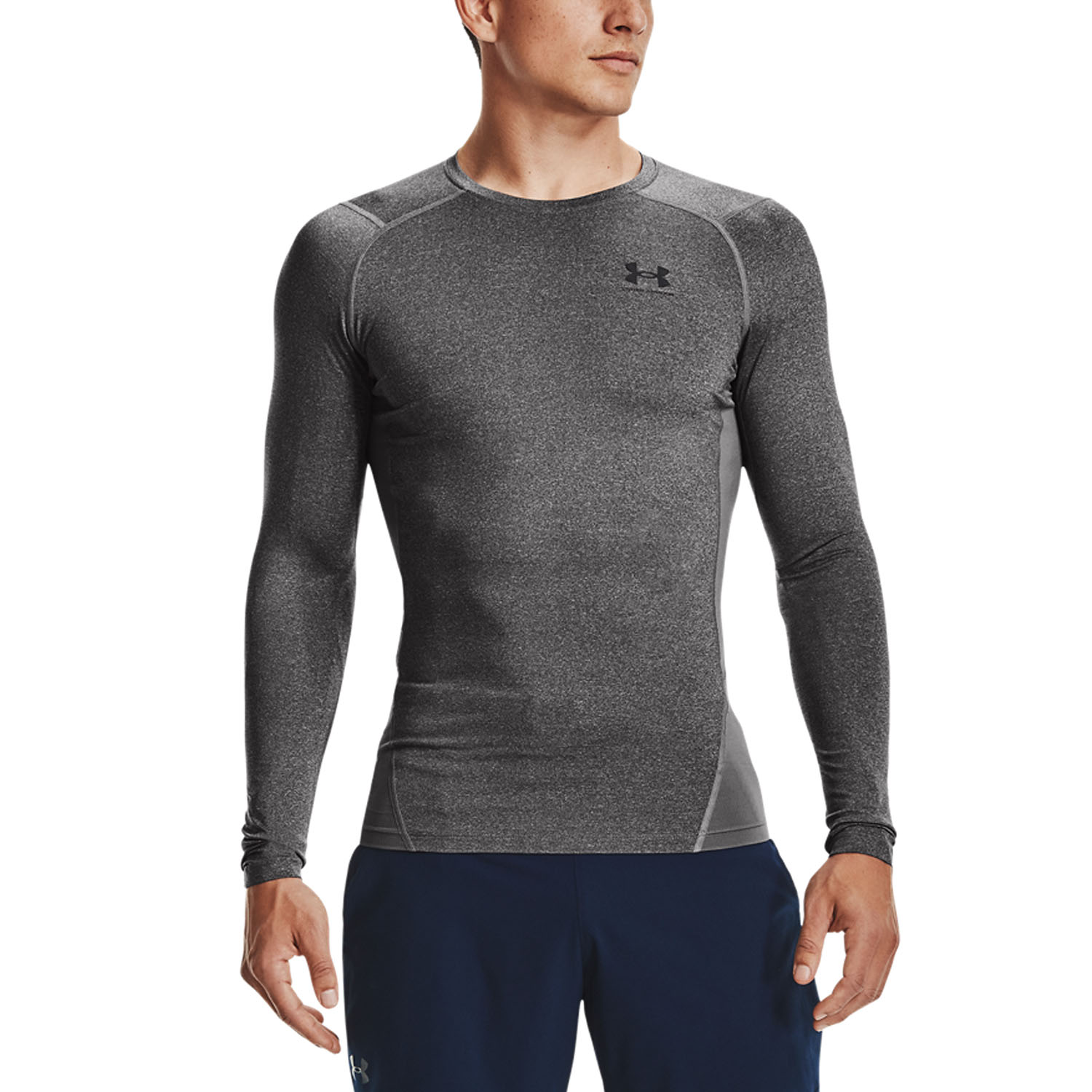 Under Armour HeatGear Compression Camisa Carbon Heather/Black
