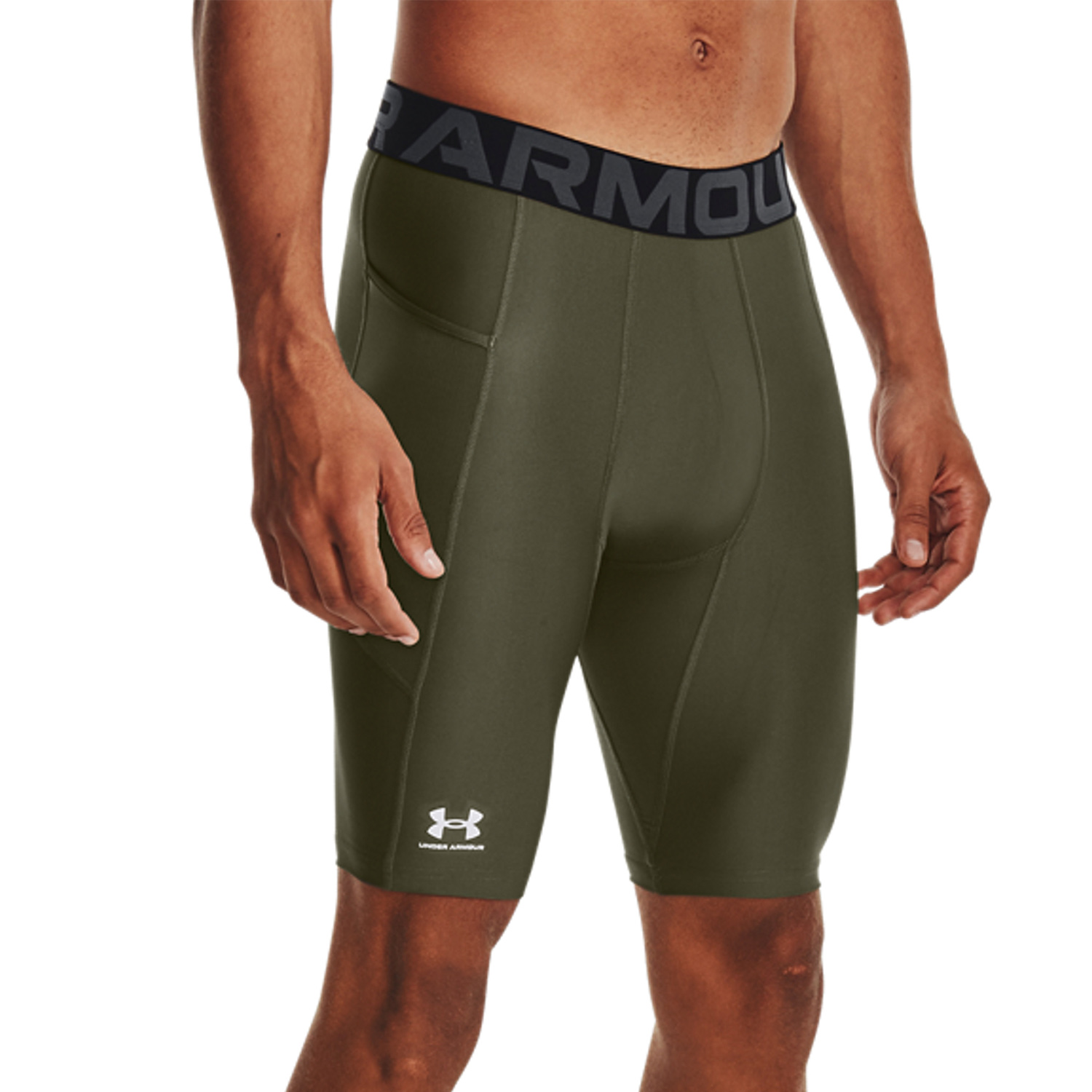Under Armour HeatGear Pro Mallas Cortas Marine Od Green/Black