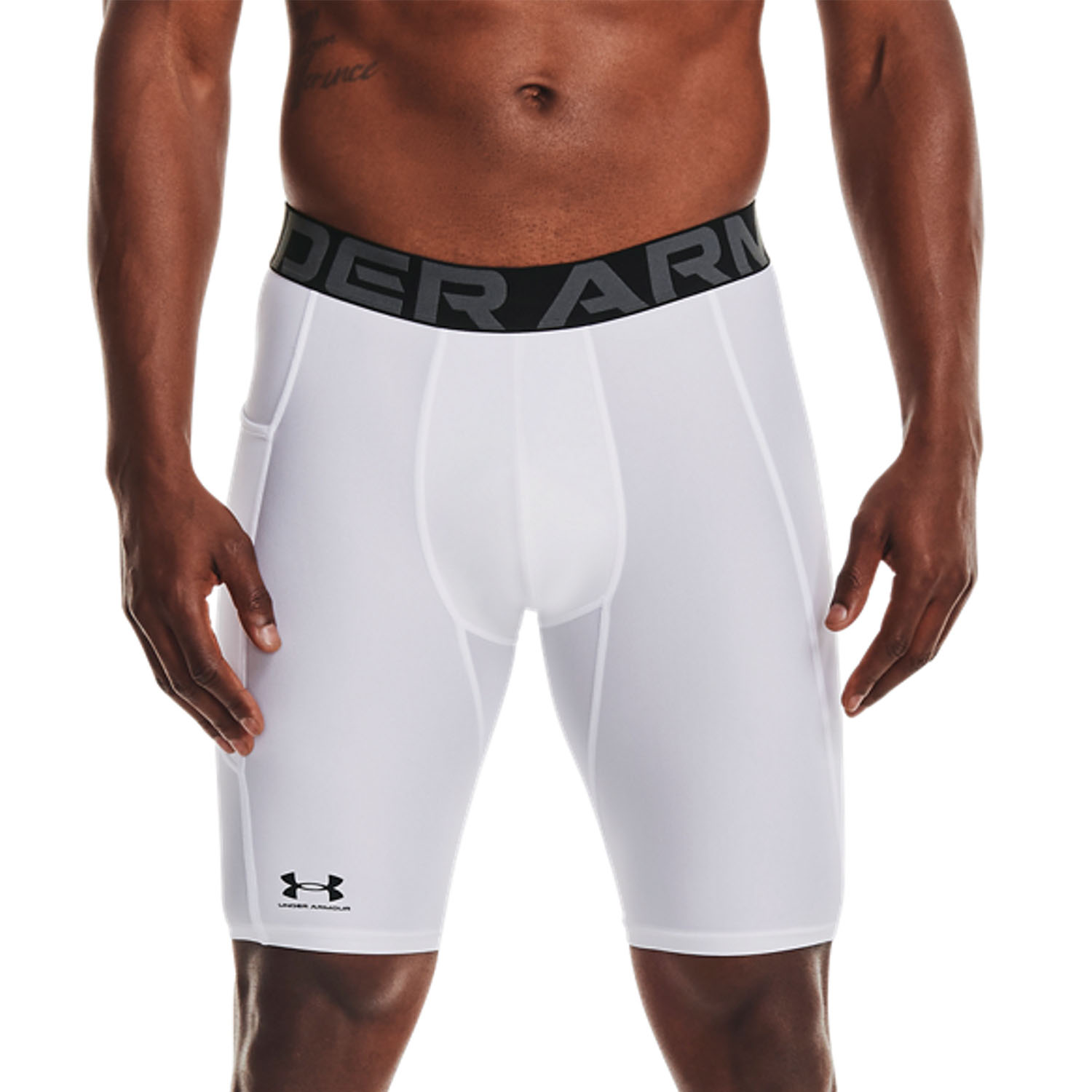 Under Armour HeatGear Pro Mallas Cortas White/Black