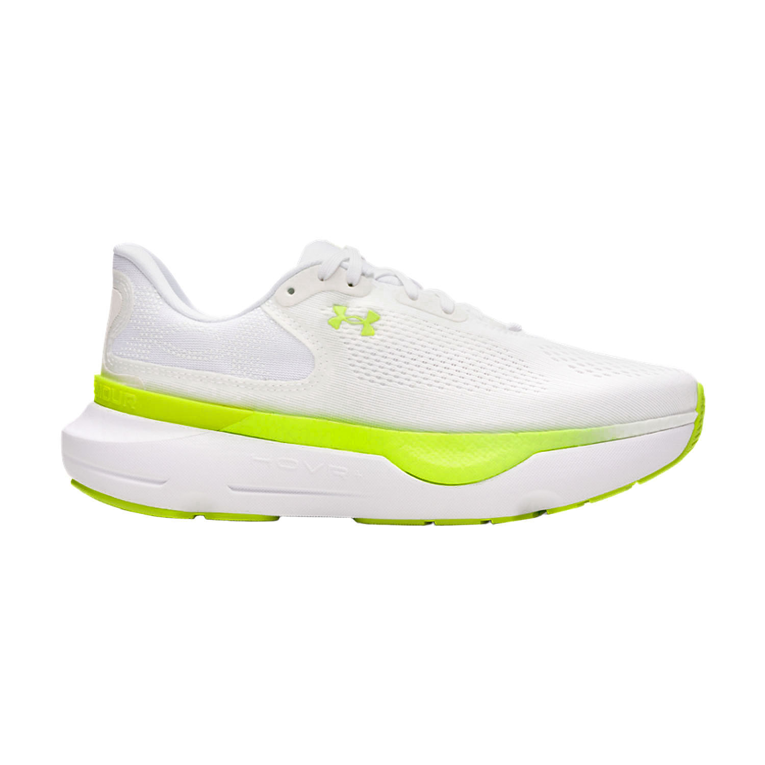 Under Armour Infinite PRO 2 Zapatillas Running Neutras Mujer White/High Vis Yellow