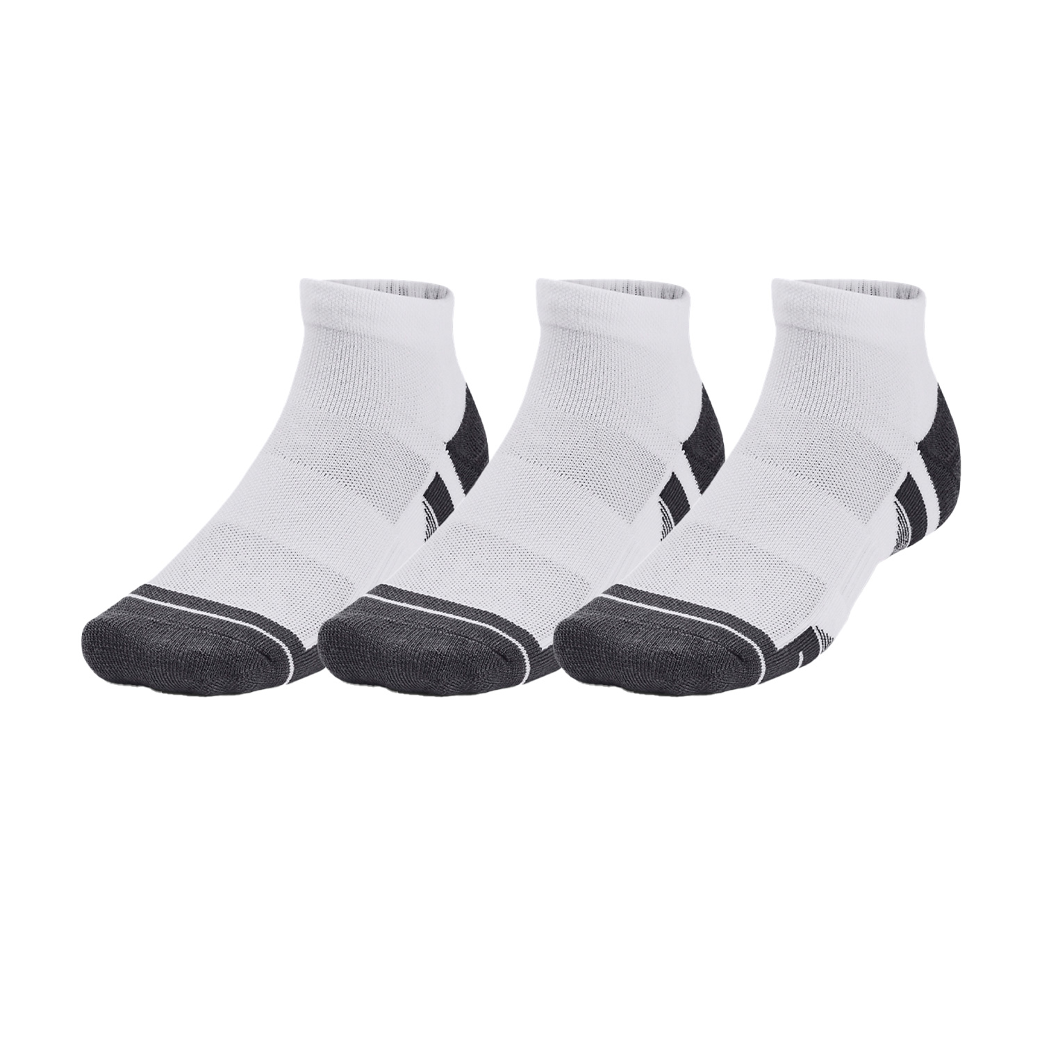 Under Armour Performance Tech Low x 3 Calcetines White/Jet Gray