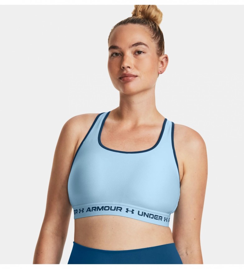 Under Armour Sujetador Crossback Mid azul