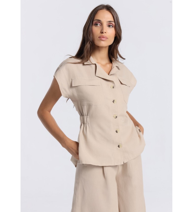 Victorio & Lucchino, V&L Camisa abotonada beige