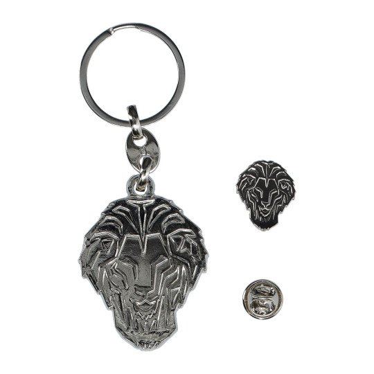 ATH Bilbao Llavero león con pin Athletic Club de Bilbao Plata