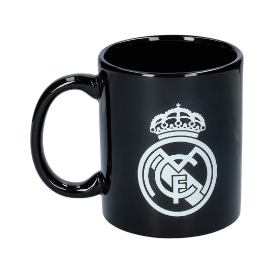 Real Madrid CF Taza Cerámica Con Escudo Real Madrid CF Negro
