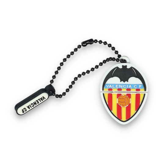 Valencia CF Pendrive 32Gb Forma Escudo Valencia FC Blanco