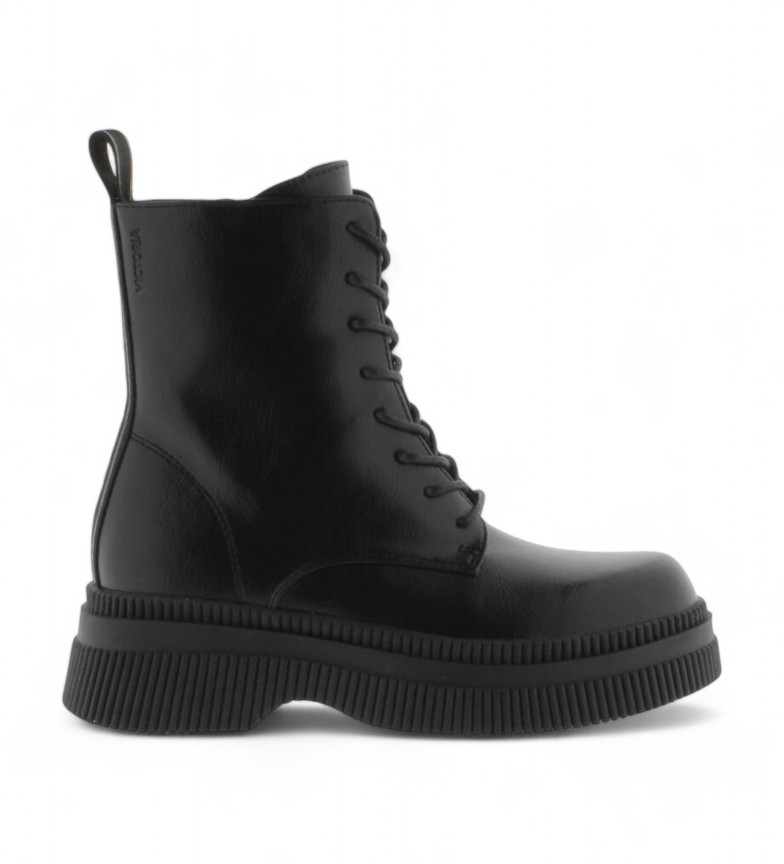 Victoria Botines Dublin Cordones negro