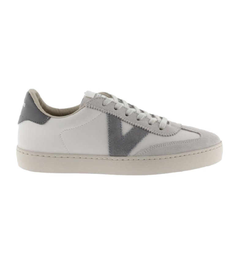 Victoria Zapatillas de piel Berlin blanco, gris