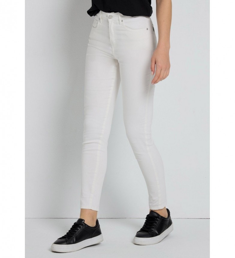 Victorio & Lucchino, V&L Pantalon Caja Media - High Waist Skinny blanco