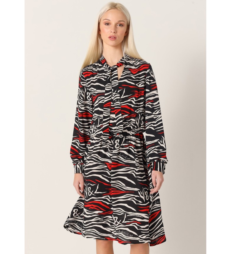 Victorio & Lucchino, V&L Vestido corto con estampado animal multicolor
