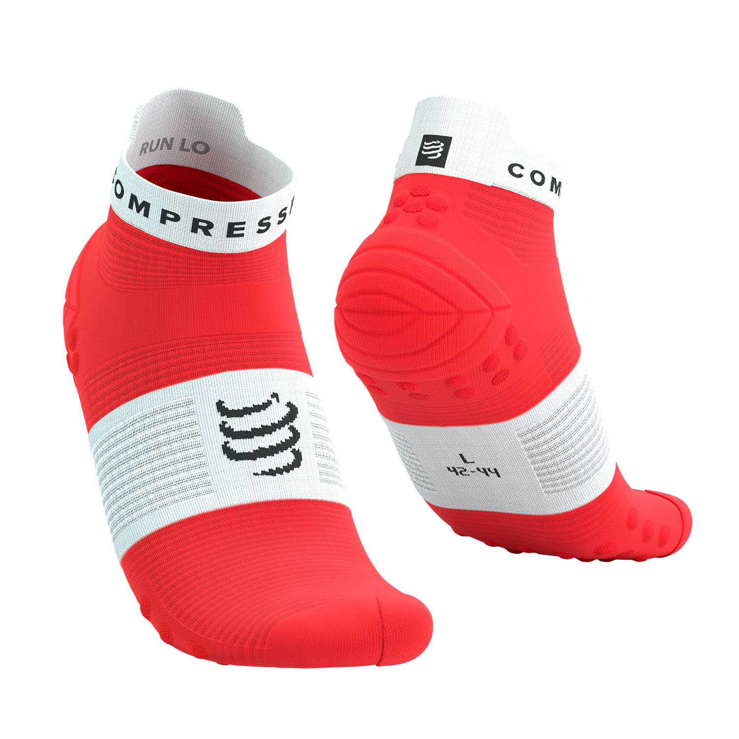 Compressport Pro Racing V4.0 Logo Calcetines Fluo Red/White