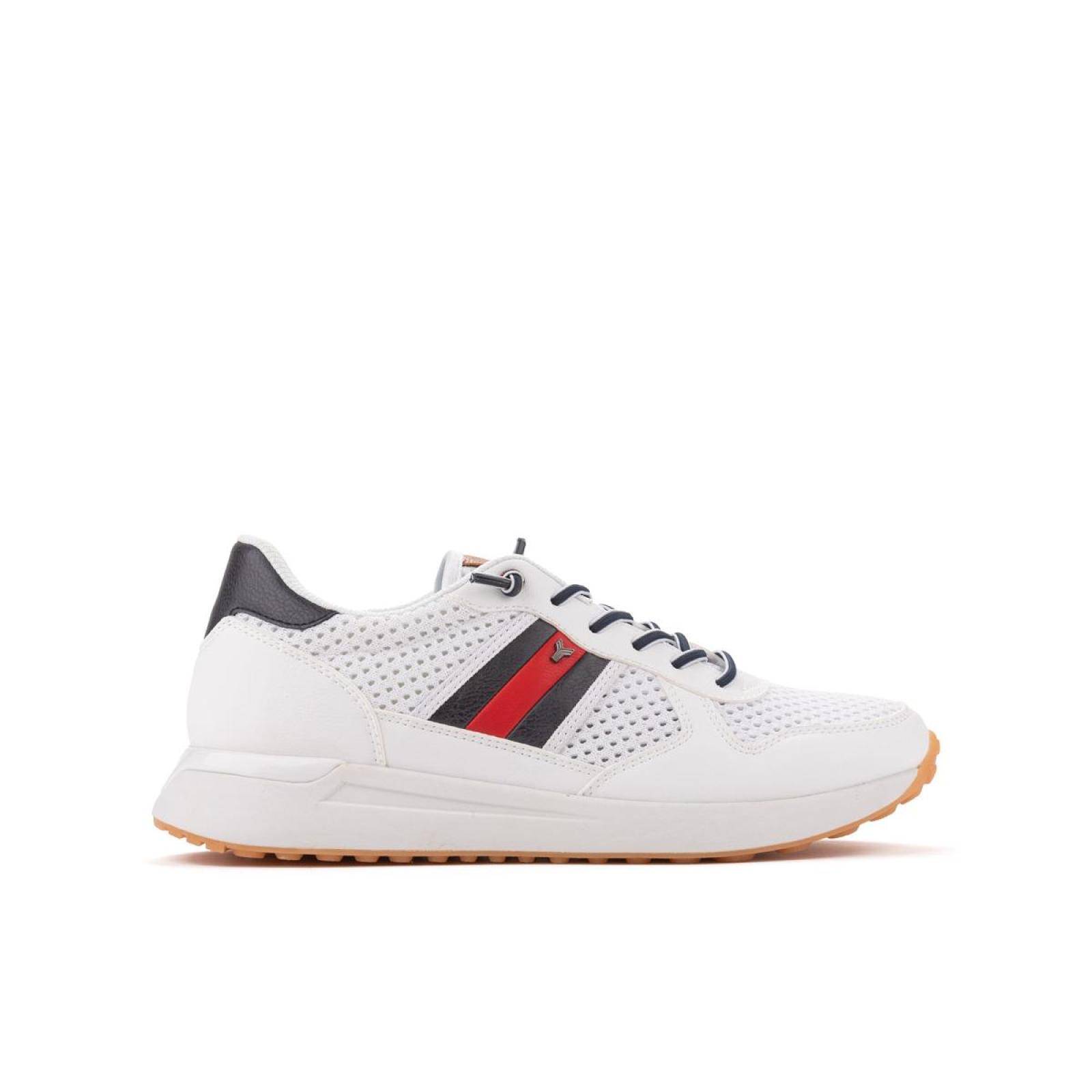 Yumas Caicos Sneaker Confort con Rejilla y Cordones Hombre