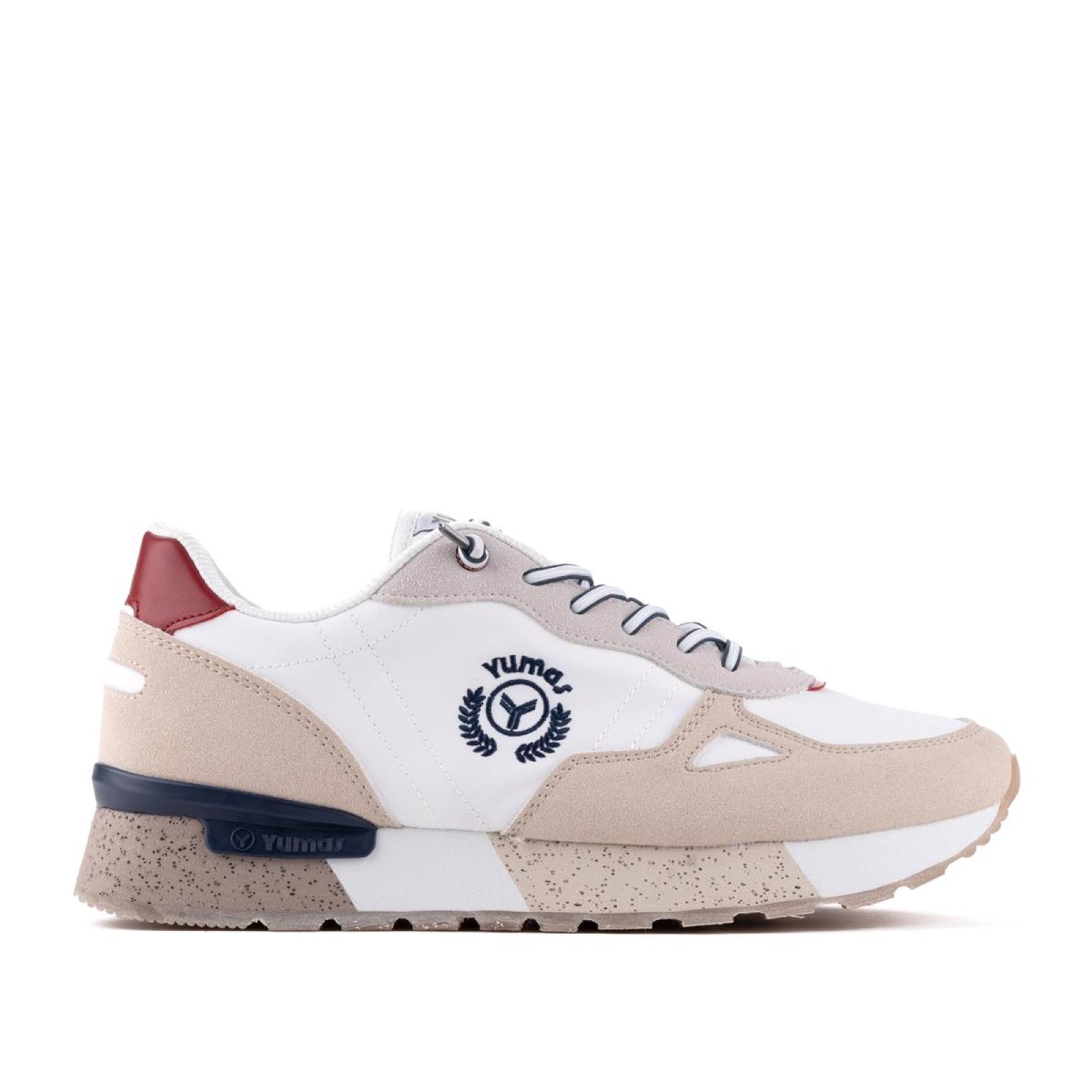 Yumas Leonardo Sneaker Textil y Serraje Cordones Hombre