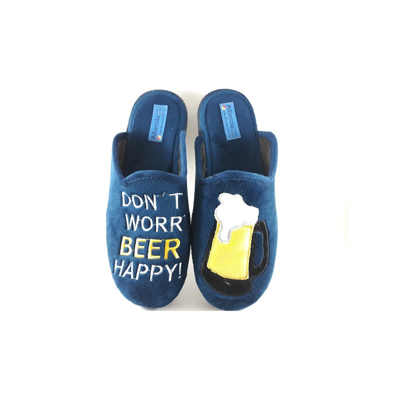 ZAPATILLA ABIERTA "CERVEZA FELIZ"