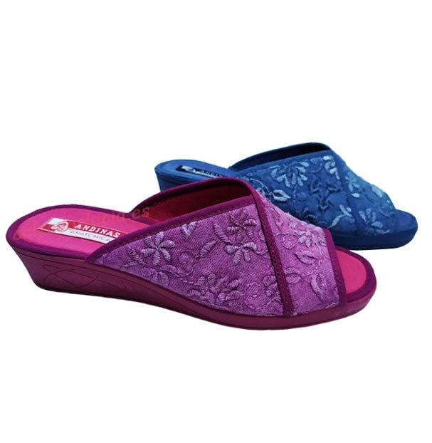 Chinela cuña barroca de Andinas