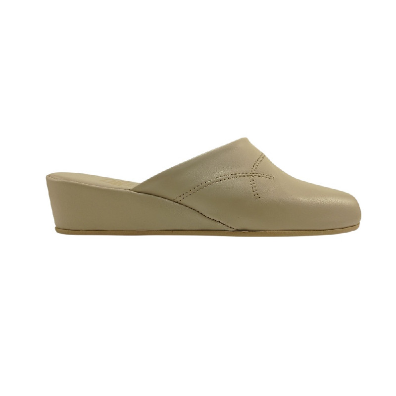 ZAPATILLA DE PIEL CASA MUJER. MENORCA