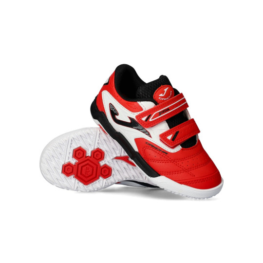 Zapatilla de Fútbol sala Joma Cancha Niño Rojo Blanco