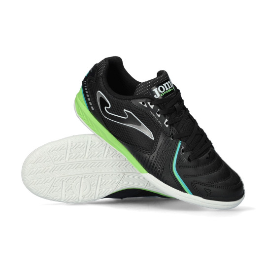 Zapatilla de Fútbol sala Joma Dribling Black-Greeen