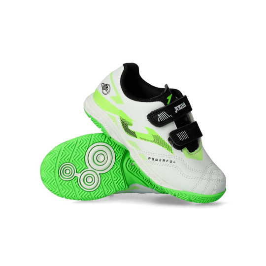 Zapatilla de Fútbol sala Joma Powerful Niño Blanco