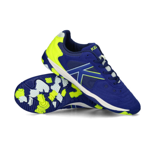 Zapatilla de Fútbol sala Kelme Indoor Copa Azul y lima