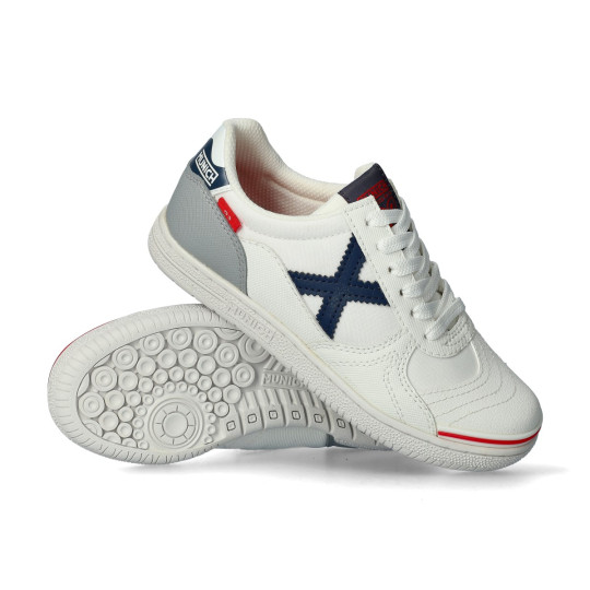 Zapatilla de Fútbol sala Munich G-3 Niño Blanco