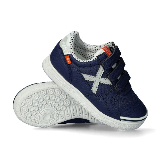 Zapatilla de Fútbol sala Munich G-3 Cinta Adhesiva Niño Azul Marino