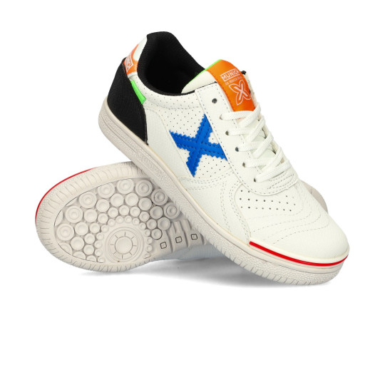 Zapatilla de Fútbol sala Munich G-3 Profit Niño Blanco