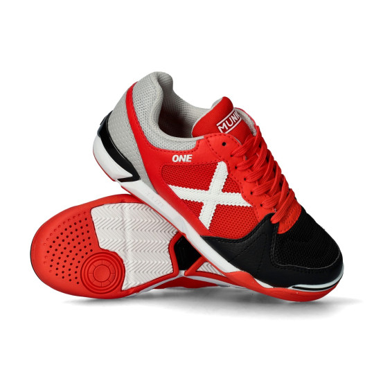 Zapatilla de Fútbol sala Munich One Niño Rojo