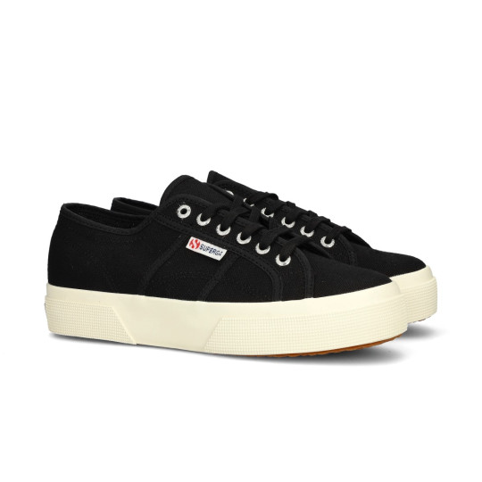 Zapatilla Superga 2740 Platform Mujer Black-F Avorio