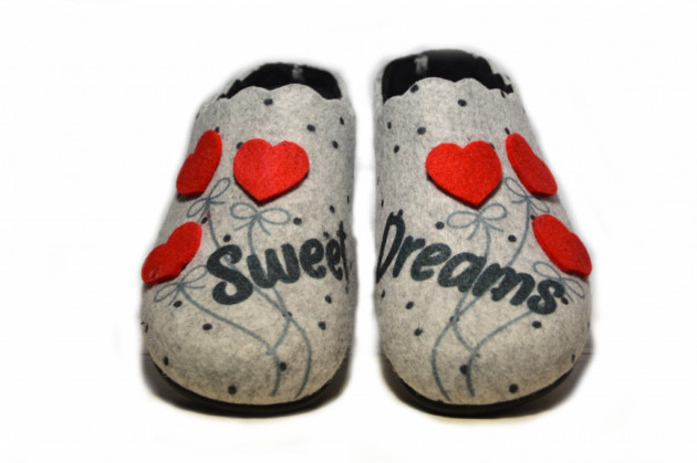 Zapatillas casa Andinas gris sweet dreams
