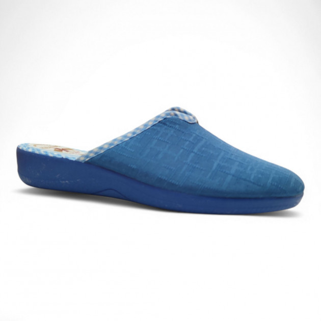 Zapatillas casa entretiempo de lona aguamar