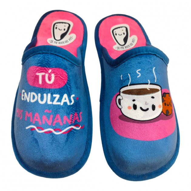 Zapatillas casa Tú endulzas mis mañanas