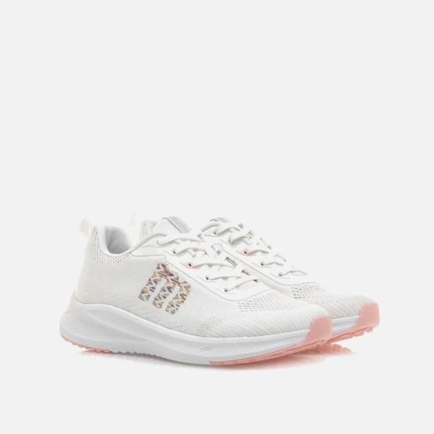 Zapatillas deportivas Mustang sin costuras blanco