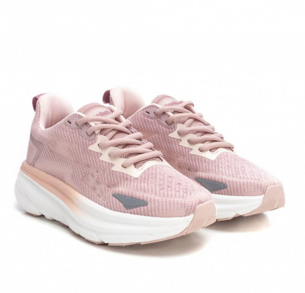 Zapatillas deportivas suela gruesa rosa