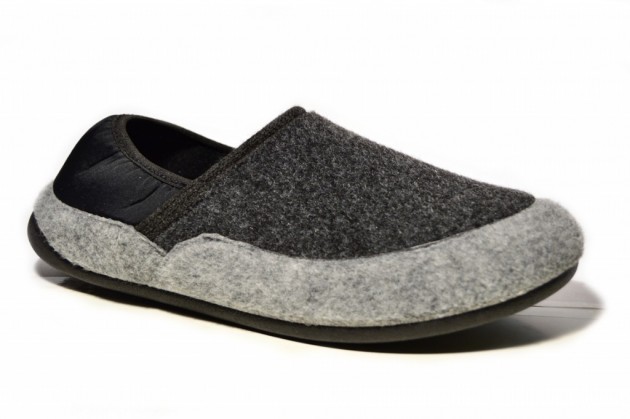 Zapatillas hombre cerradas negro gris