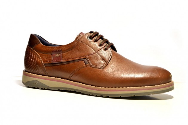 Zapatos atados Fluchos Brad 9474 piel marrón