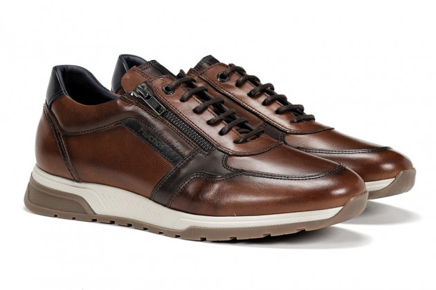 Zapato sport Fluchos cremallera no hace falta atar camel