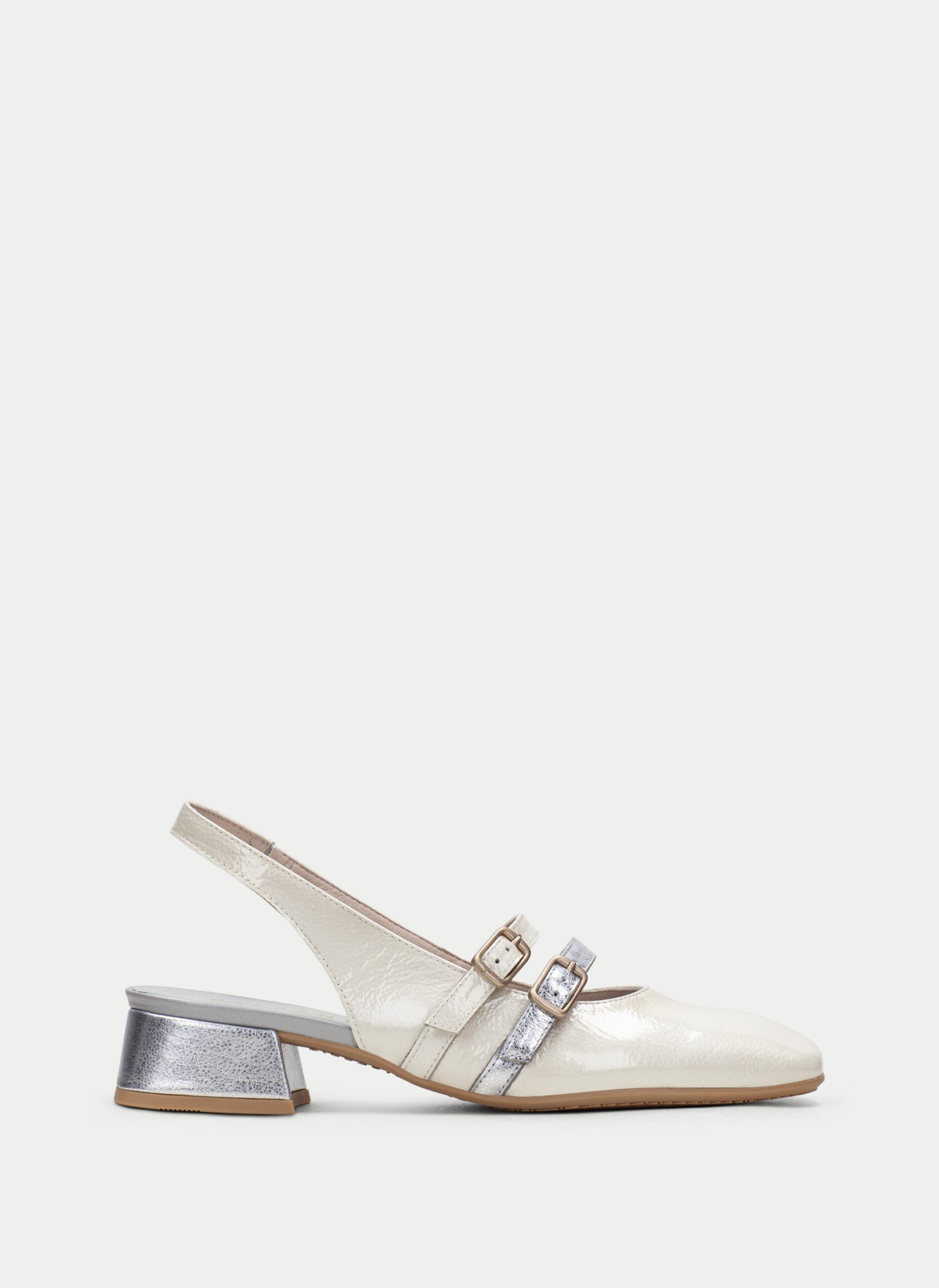 Zapato Plano aruba crema-plata-CHV243346