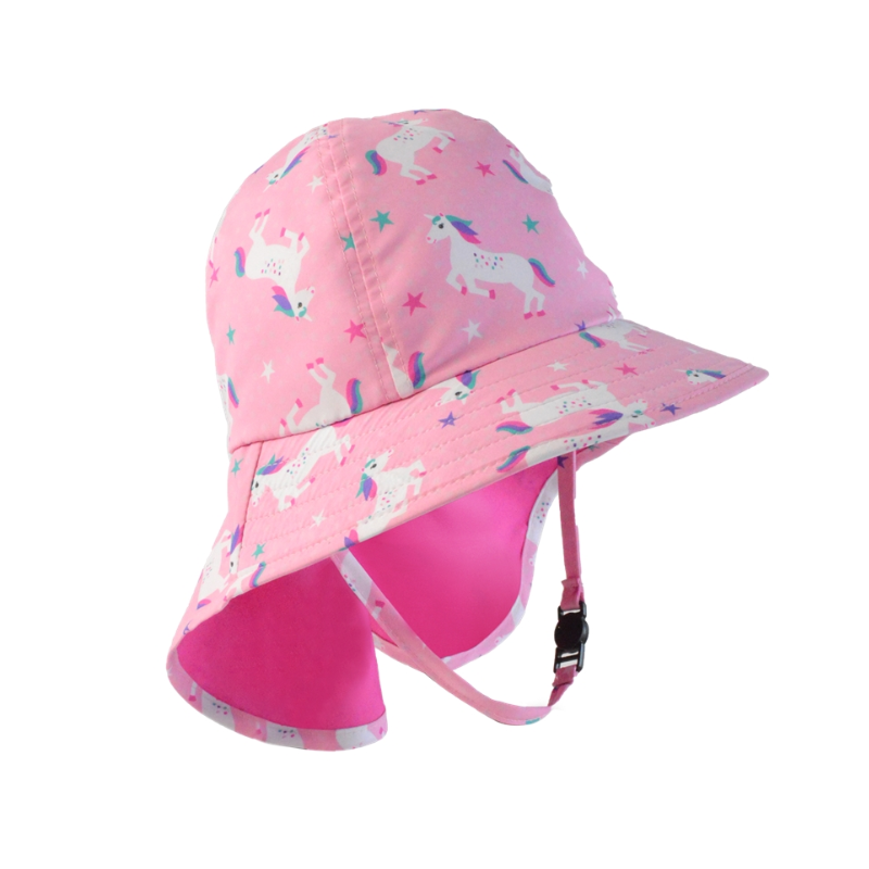 Gorrito de playa con protección Upf50+ Unicornio Zoocchini
